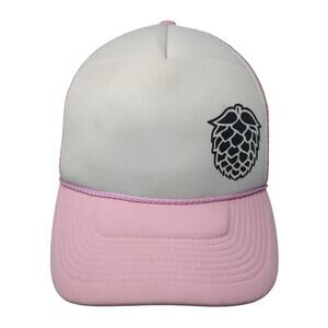 Decky Snapback Rope Trucker Hat Pink One Size Mesh Back Colorblock